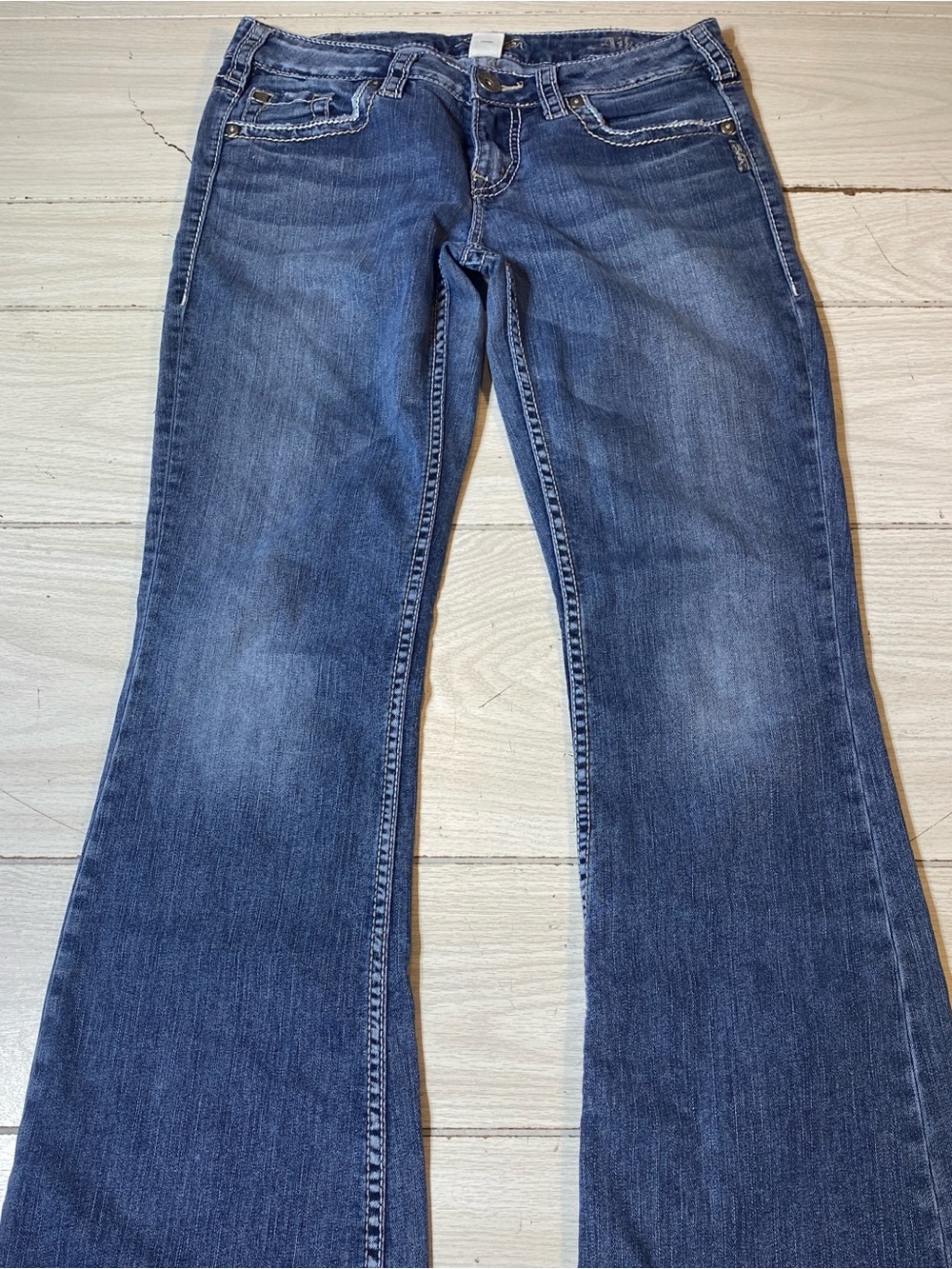 Silver Aiko Bootcut Jeans Low Rise Blue Denim Women’s Size 30